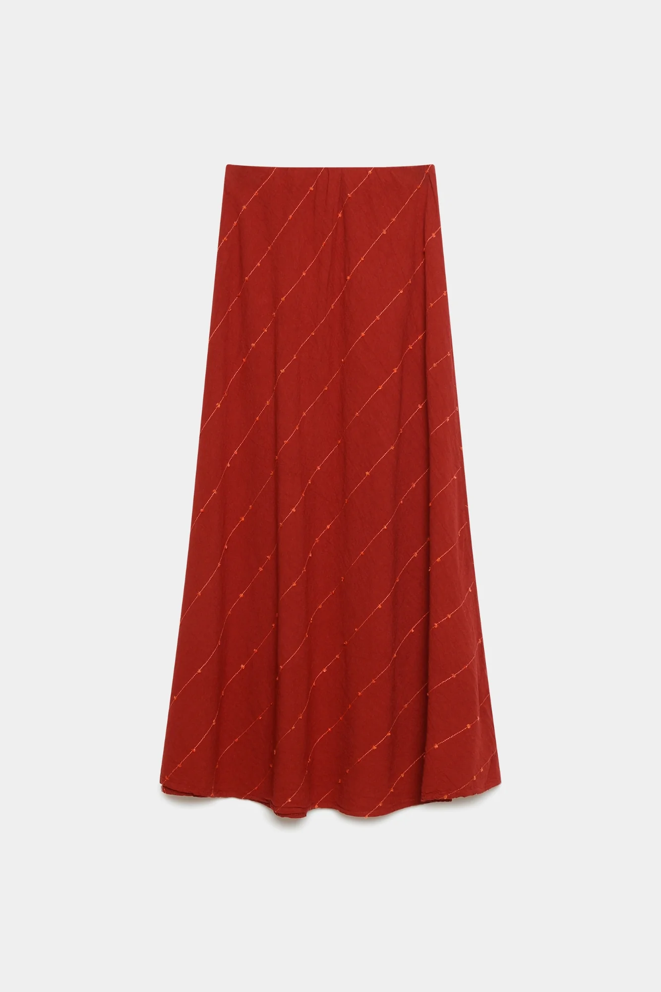 Falda lino midi