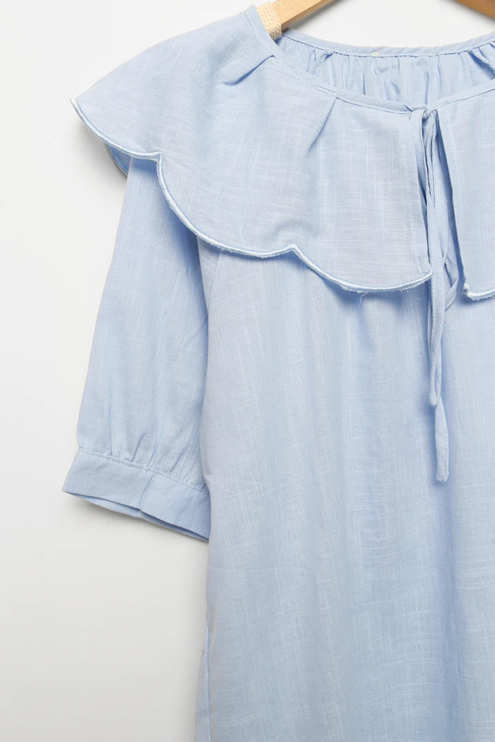 Blusa cuello redondo