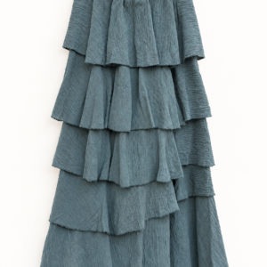 Falda volantes azul